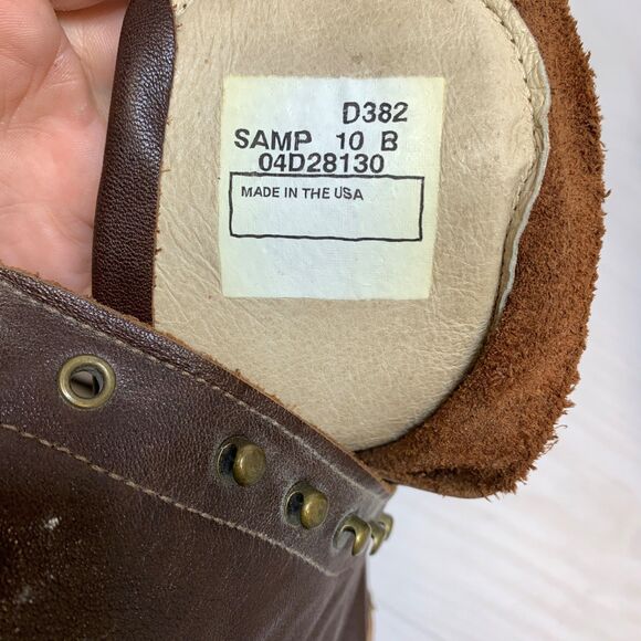 Double-H Boots Mens Size 10B Lacer Two Tone Work Boot D382 Ostrich Packer Kiltie main image 7